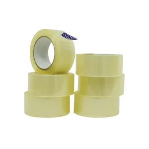 Clear packaging tape rolls