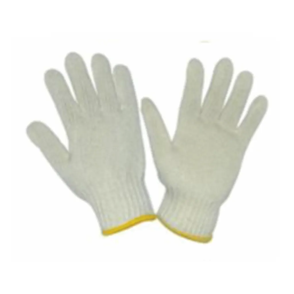 Cotton Knitted Safety Gloves - Image 3