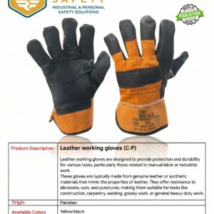 Leather working gloves (C-P)