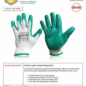Crinkle Latex Coated Polycotton