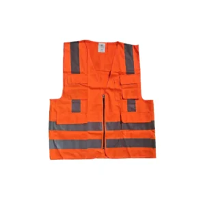 Safety vest 120GSM four pockets - Safety Equipment Saudi Arabia | RAF Safety