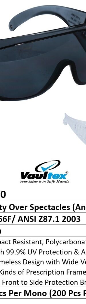 . V300 — Safety Over Spectacles (Anti-Scratch) - Safety Equipment Saudi Arabia | RAF Safety