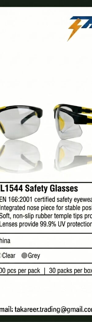 YL1544 Safety Glasses - Safety Equipment Saudi Arabia | RAF Safety